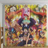 One Piece Monkey D. Luffy Blackout Curtain for Bedroom Window Treatment